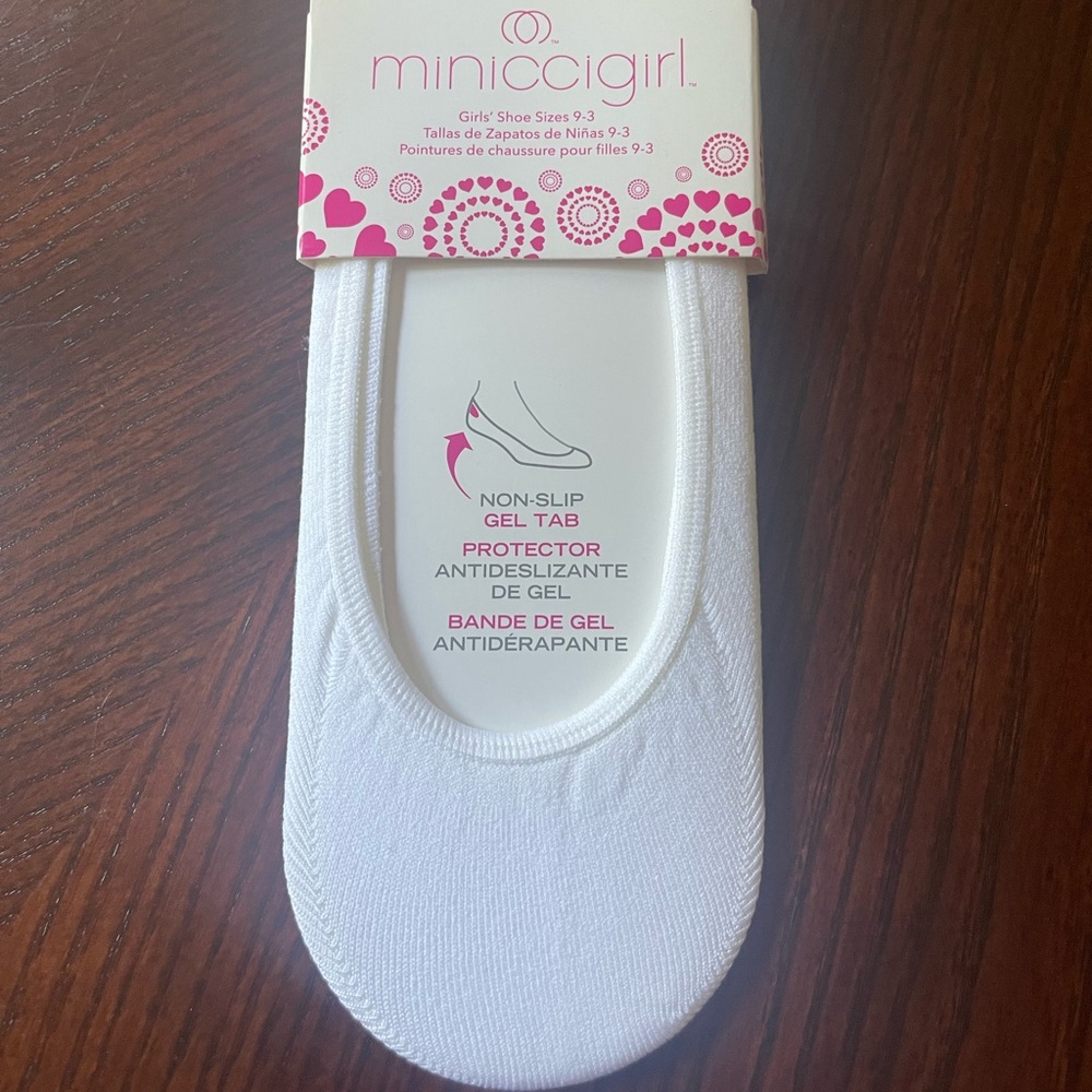 Liner Socks/Ultra Low Cut w/Gel Tab/Girls/Medium/Shoe 9-3